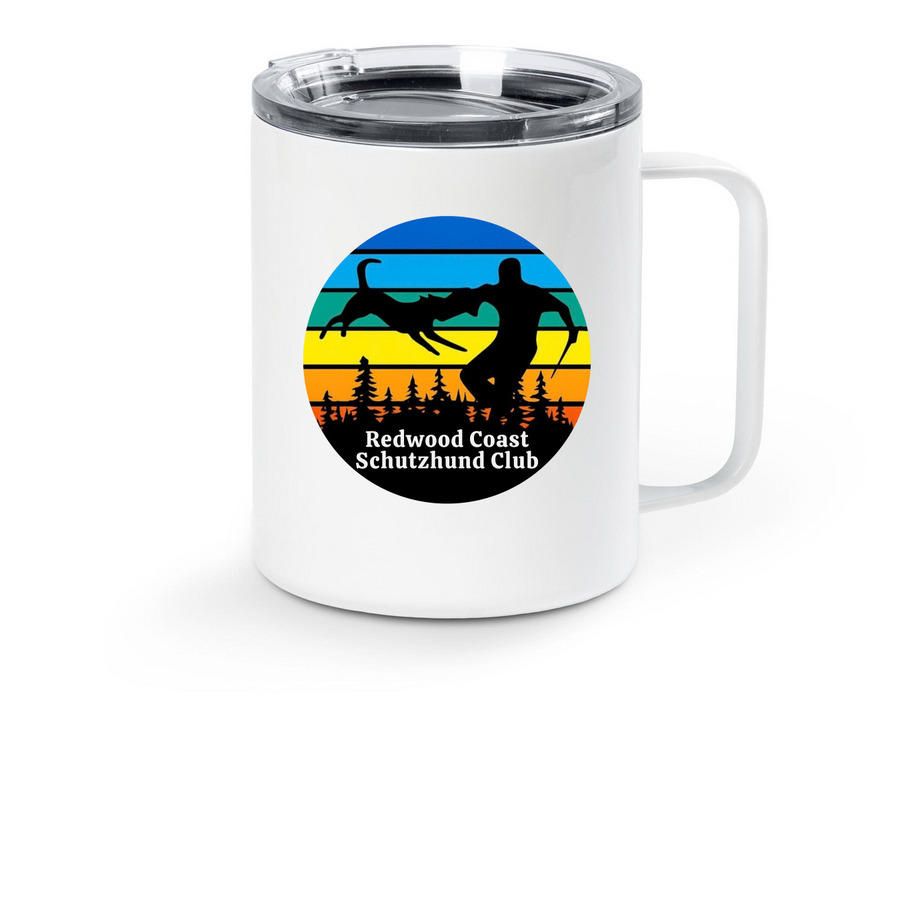 RCSC Travel Mug, a White Stainless Steel Travel Mug