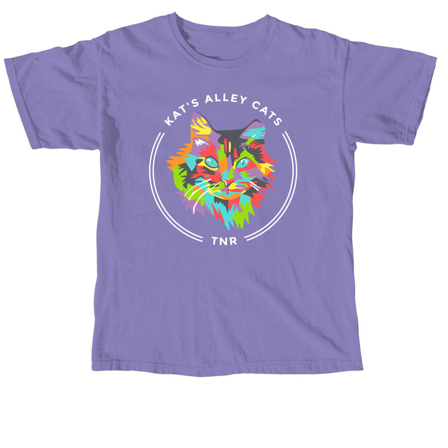 Kat?s Alley Cats: TNR, a Violet Comfort Colors Unisex Tee