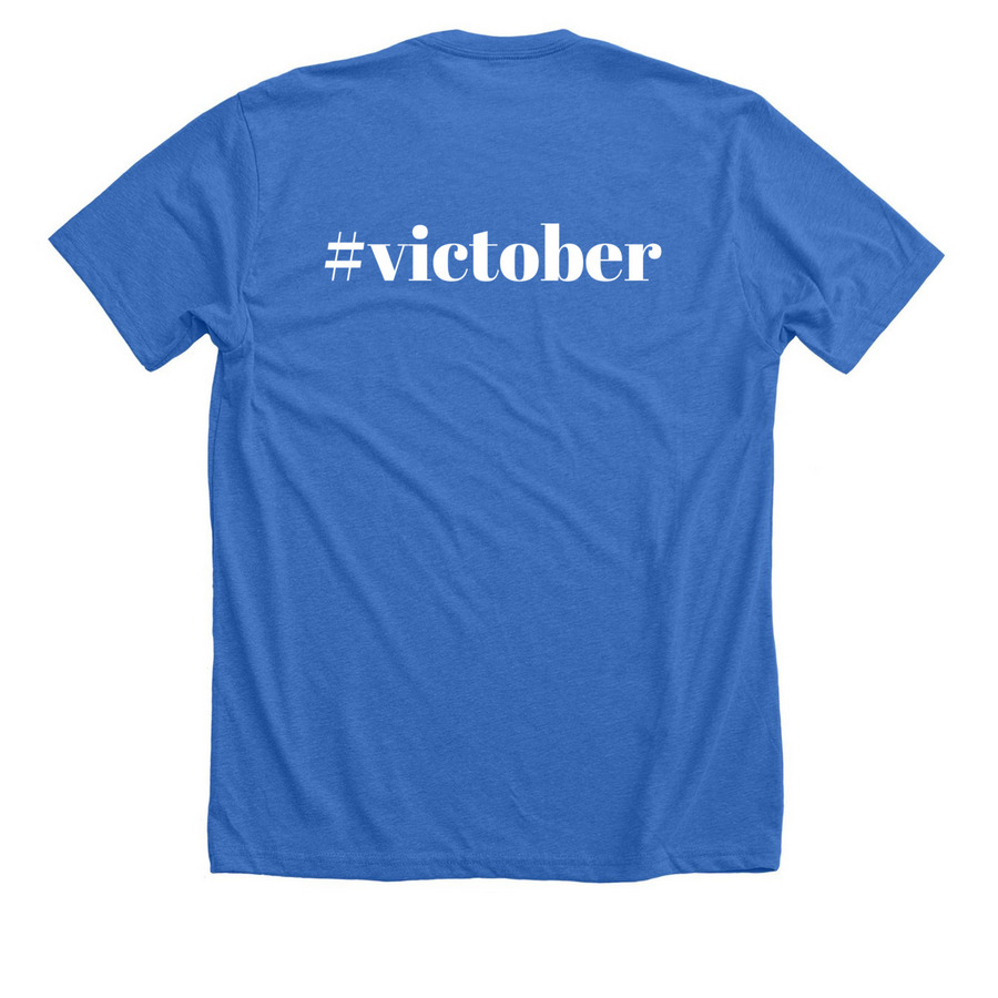 Victober Boss Squad&nbsp;, a Heather True Royal Premium Unisex Tee (back-view)