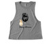 Bunny Momma, a Aluminum Grey Allmade Eco Triblend Women?s Muscle Tank