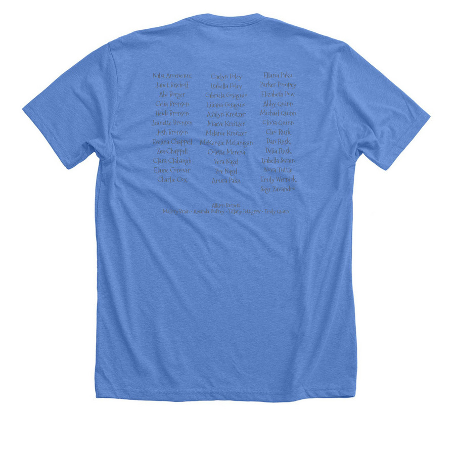 2026 End of Year Performance Gear, a Heather Columbia Blue Premium Unisex Tee (back-view)