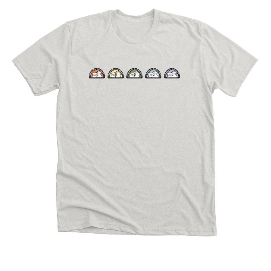 HBPets Pride Shirt, a Heather Cement Premium Unisex Tee