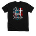 She Loves Jesus and America Too, a Solid Black Blend Premium Unisex Tee