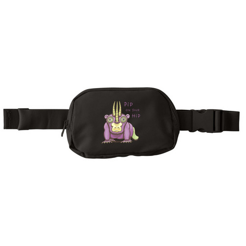 Pip on your Hip, a Deep Black Matte Hip Pack