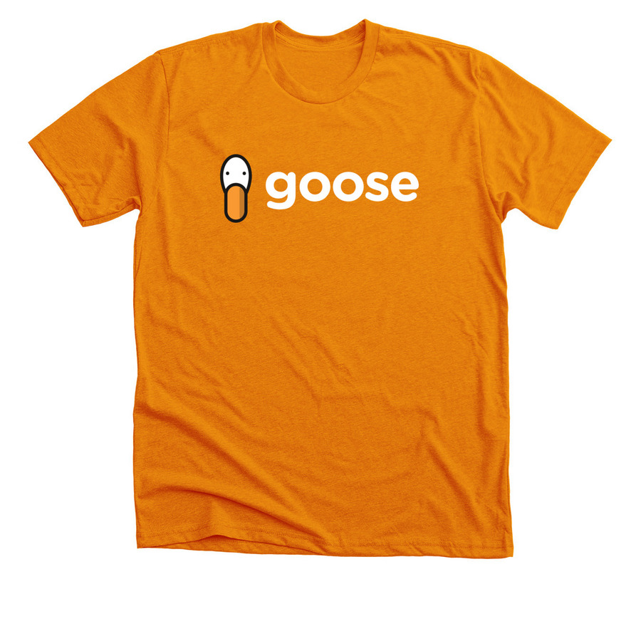 Orange Goose&nbsp;T-shirt, a Heather Orange Premium Unisex Tee