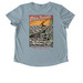 Mount San Jacinto, a I Like You Blue Allmade Eco Triblend Women?s Scoop Neck Tee (back-view)