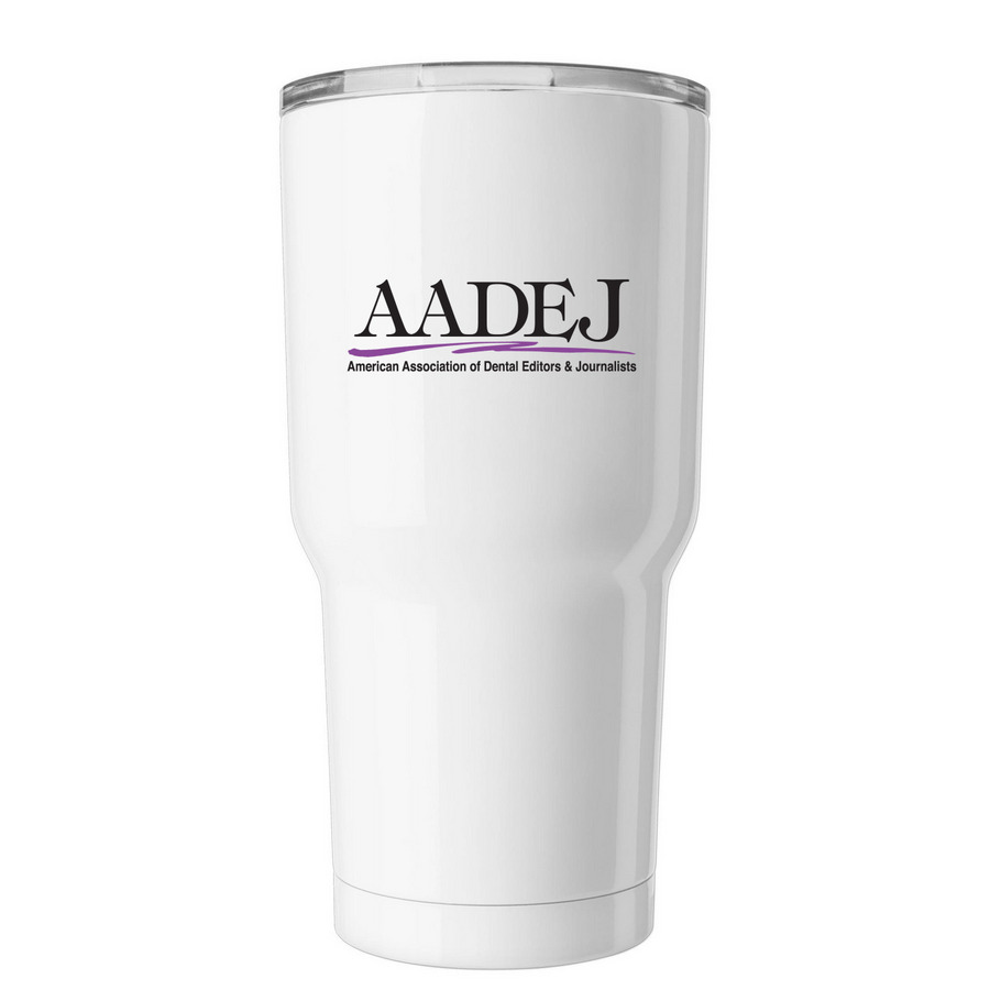 Have a Drink with AADEJ!, a White Insulated Tumbler
