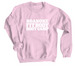 Breast Cancer Awareness&nbsp;, a Light Pink Crewneck Sweatshirt