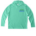 UVRF CReW - Performance & UV, a Bright Seafoam UV Performance Long Sleeve Hoodie