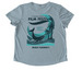 World Whale Film Festival, a I Like You Blue Allmade Eco Triblend Women?s Scoop Neck Tee (back-view)