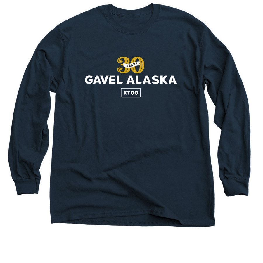 Gavel Alaska, a Navy Classic Long Sleeve Tee