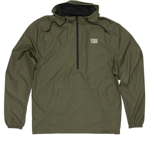 YESHUA, a Army Quarter-Zip Windbreaker