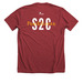 Practice Makes Permanent, a Heather Canvas Red Premium Unisex Tee (back-view)