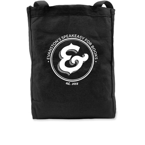Bookends & Beginnings, a Black Recycled Cotton Tote Bag