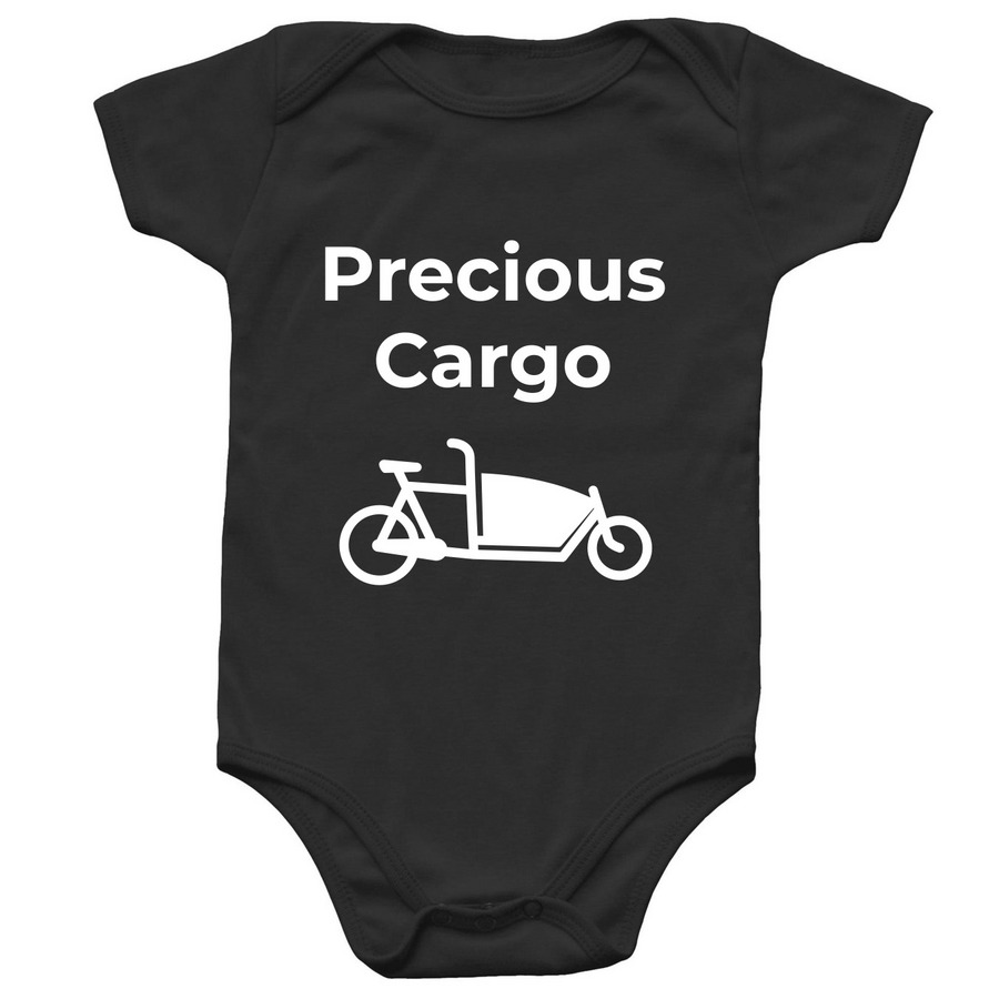 Precious Cargo Baby Onesie, a Black Infant Onesie