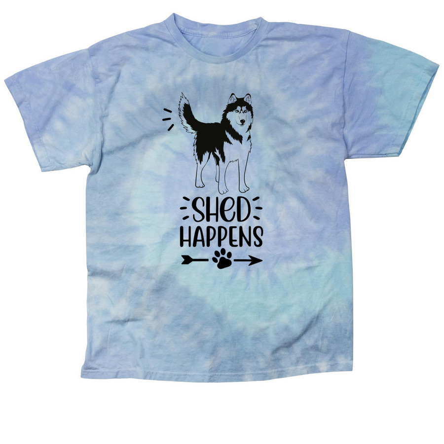 Shed Happens, a Lagoon Classic Tie Dye Tee