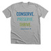 Conserve. Preserve. Thrive. - Tee, a Athletic Heather Premium Unisex Tee