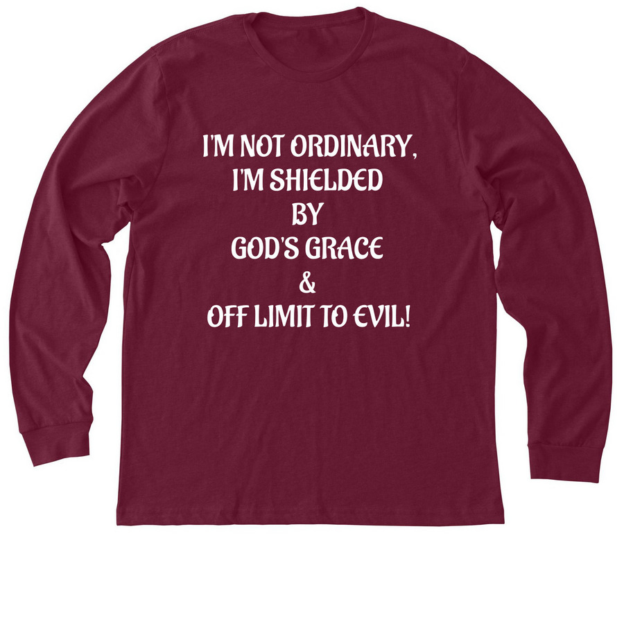 I'm Not Ordinary, a Heather Cardinal Premium Long Sleeve Tee