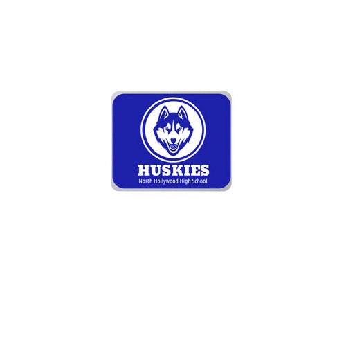 Huskies mouse pad, a White Full Color Mouse Pad