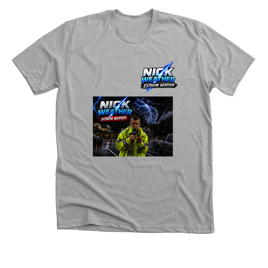 extreme weather, a Athletic Heather Premium Unisex Tee