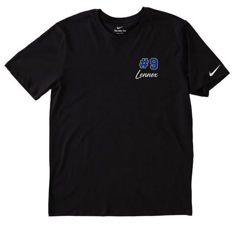 #9 TK Softball&nbsp;, a Black Nike Dri-FIT Jersey Blend Performance Tee