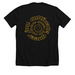 Rock Steady Farm : Cultivate Queer Joy, a Solid Black Blend Premium Unisex Tee (back-view)