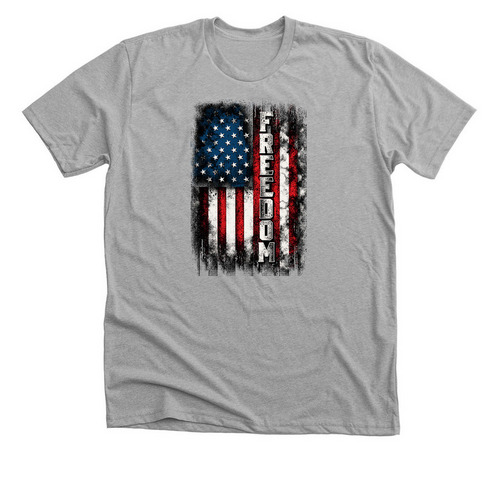 Freedom, a Athletic Heather Premium Unisex Tee