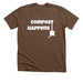 Compost Happens, a Heather Brown Premium Unisex Tee