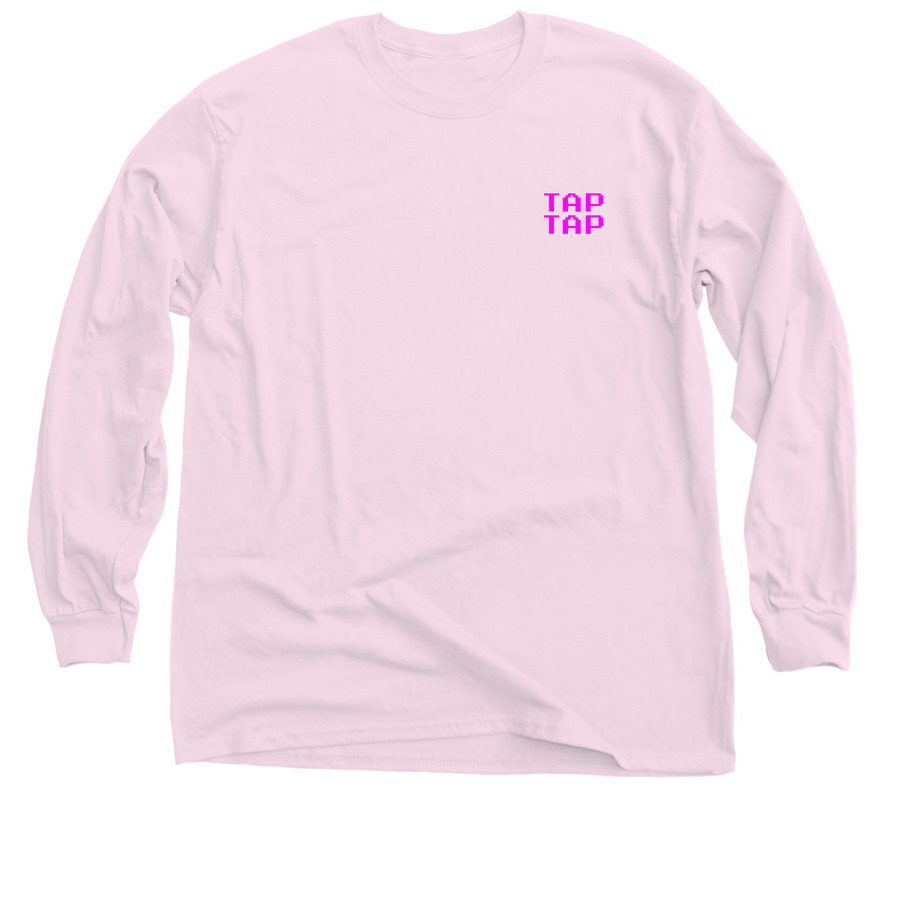 Tap Tap Manga Gamer Collection, a Light Pink Classic Long Sleeve Tee