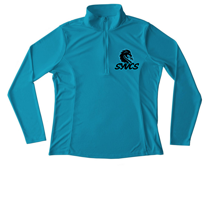 Charter athleisure, a Atomic Blue Women's Performance Quarter Zip Pullover