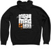 MOAB MADNESS, a Black Zip Up Hoodie (back-view)
