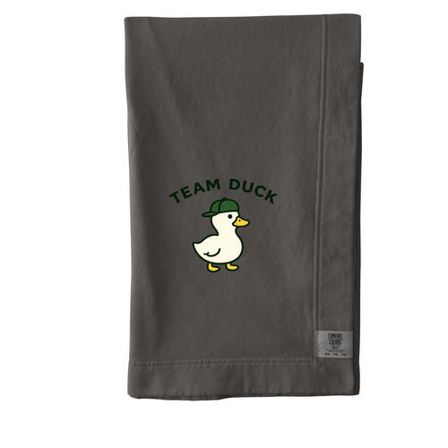 Team Duck Blanket, a Pepper Comfort Colors Blanket