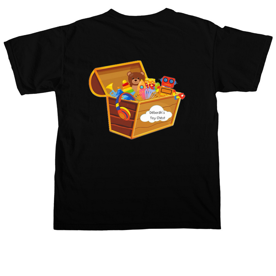Dream Toy Drive, a Black Comfort Colors Unisex Tee (back-view)