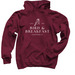 Bird & Breakfast, a Maroon Pullover Hoodie