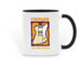 KNOBMOB MUG, a Black Two-Tone Ceramic Mug