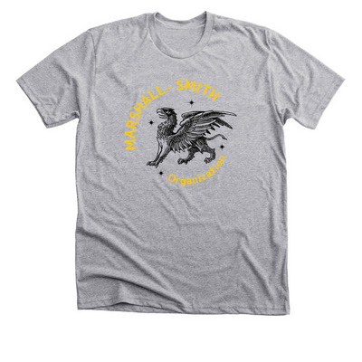Marshall-Smith Awareness Griffin yellow/black, a Athletic Heather Premium Unisex Tee