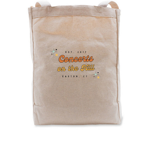 Concerts on the Hill Tote Bag, a Natural Recycled Cotton Tote Bag