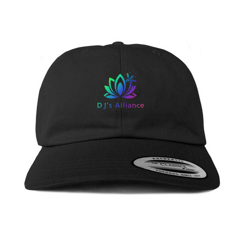 Dj's Alliance Logo Cap, a Black Printed Classic Baseball Cap