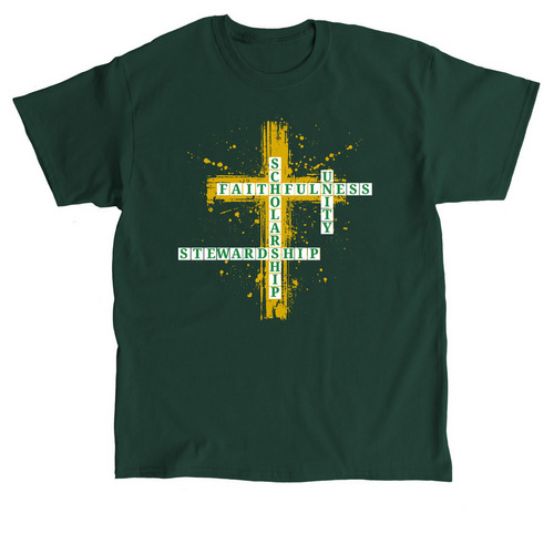 HN Crossword, a Forest Green Classic Unisex Tee