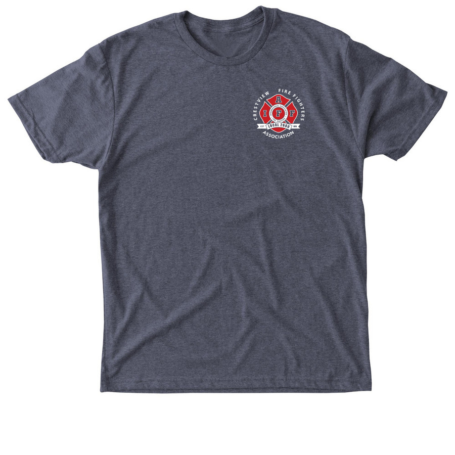 CFD Local 2680 Work-Tee, a Vintage Navy Triblend Unisex Tee