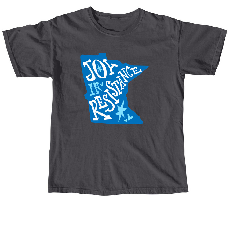 Joy in Resistance-MN, a Graphite Comfort Colors Unisex Tee