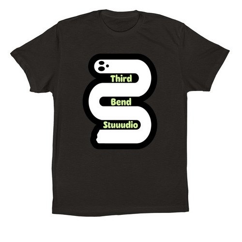 Third Bend Studio, a Black Premium Cotton Tee