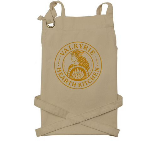 Valkyrie Hearth Kitchen&nbsp;, a Khaki Cotton Canvas Pocket Apron