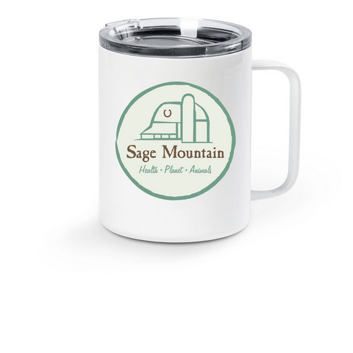Travel Mug, a White Stainless Steel Travel Mug