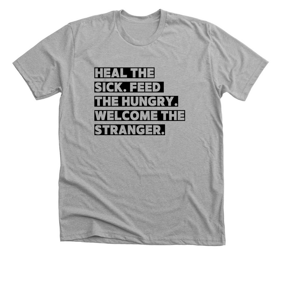 Palm Sunday Path Apparel, a Athletic Heather Premium Unisex Tee