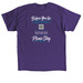 Before you go..., a Purple Classic Unisex Tee (back-view)