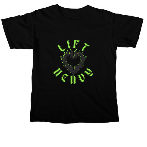 LIFT HEAVY 2.0, a Black Comfort Colors Unisex Tee