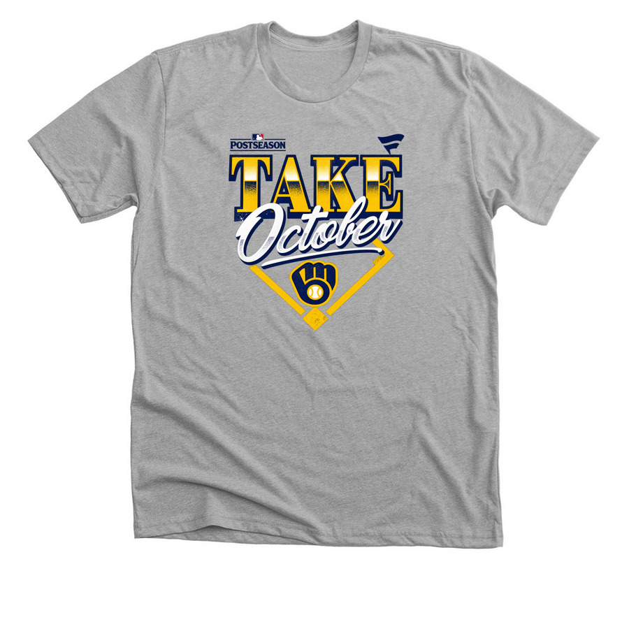 Brewers Division Series Champions Locker Room, a Athletic Heather Premium Unisex Tee