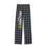 Camp Adam Fisher Pajamas & Joggers, a Grey/ Black Buffalo Check Flannel Pajama Pant (back-view)