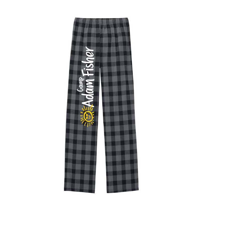 Camp Adam Fisher Pajamas & Joggers, a Grey/ Black Buffalo Check Flannel Pajama Pant (back-view)